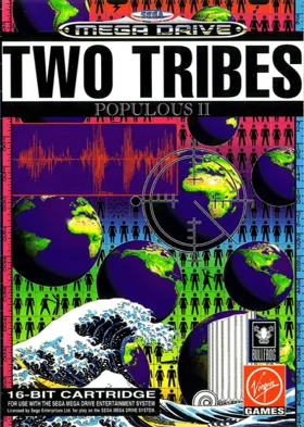 Two Tribes - Populous II (Europe) box cover front